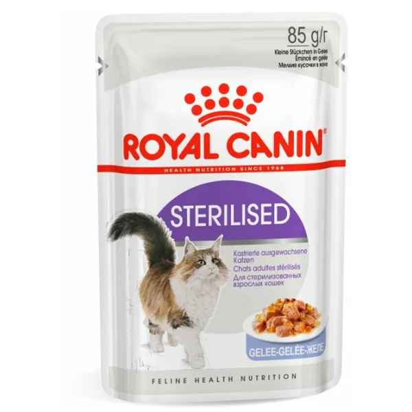 Корм для кошек влажный Royal Canin Sterilised Jelly 278981 85 г/ Мясо photo 1