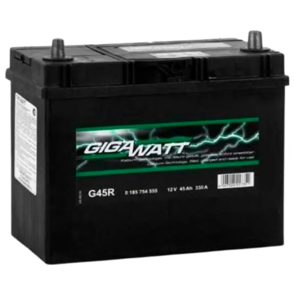 Авто аккумулятор Gigawatt S4 022 45AH 330A photo 1 Авто аккумулятор Gigawatt S4 022 45AH 330A photo 1