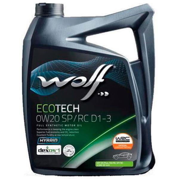 Моторное масло Wolf 0W20 ECOTECH D1-3 0W-20 4 л синтетическое photo 1 Моторное масло Wolf 0W20 ECOTECH D1-3 0W-20 4 л синтетическое photo 1