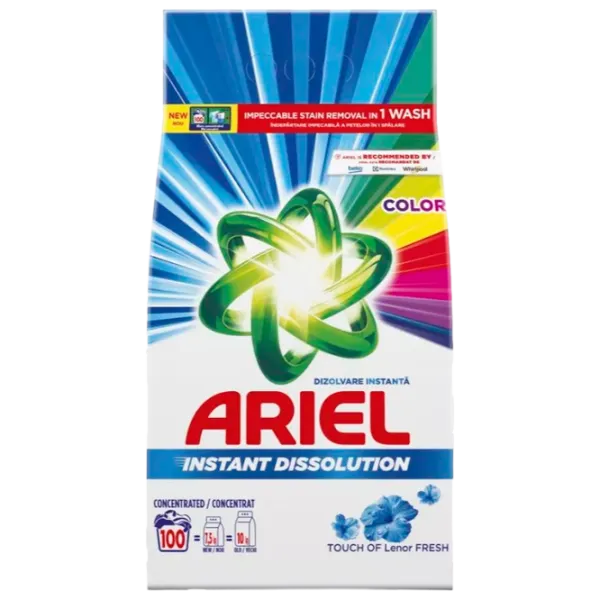 Detergent Ariel Instant Dissolution Fresh 7.5 kg  Număr spălări: 100 photo 1