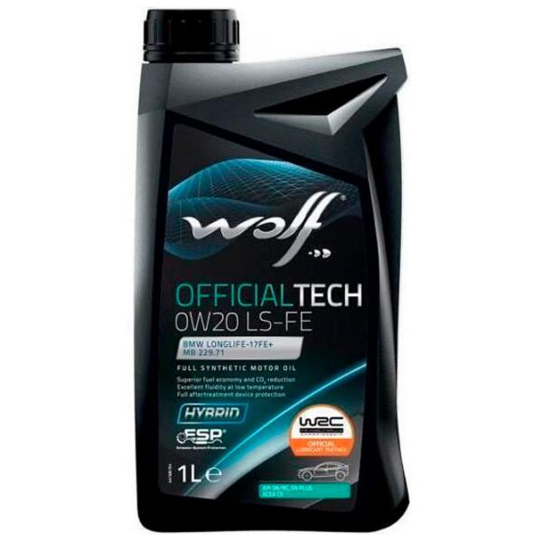 Моторное масло Wolf LL-17FE/ MB 229.71 0W20 OFFTECH LS-FE 0W-20 1 л синтетическое photo 1