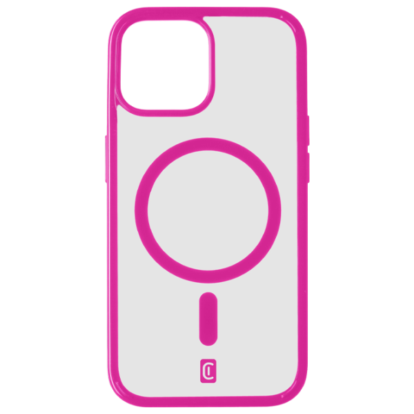 Husă pentru smartphone Apple iPhone 15 Plus Cellularline/ MagSafe Back/ TPU/ Transparent Pink photo 1