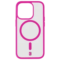 Husă pentru smartphone Apple iPhone 15 Pro Max Cellularline/ MagSafe Back/ TPU/ Transparent Pink