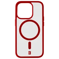 Husă pentru smartphone Apple iPhone 15 Pro Max Cellularline/ MagSafe Back/ TPU/ Transparent Red