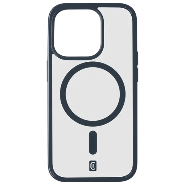 Husă pentru smartphone Apple iPhone 15 Pro Max Cellularline/ MagSafe Back/ TPU/ Transparent Blue photo 1