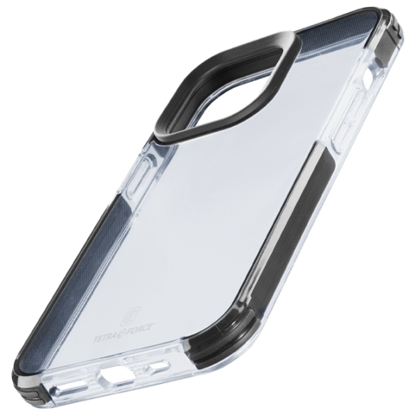Husă pentru smartphone Apple iPhone 15 Cellularline/ Back/ TPU/ Transparent Black photo 1