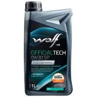 Моторное масло Wolf 0W30 OFFICIALTECH SP 0W-30 1 л синтетическое