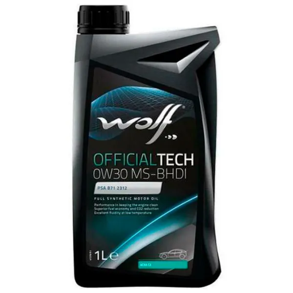 Ulei de motor Wolf 0W30 OFFICIAL TECH MS-BHDI 0W-30 1 l sintetic photo 1 Ulei de motor Wolf 0W30 OFFICIAL TECH MS-BHDI 0W-30 1 l sintetic photo 1