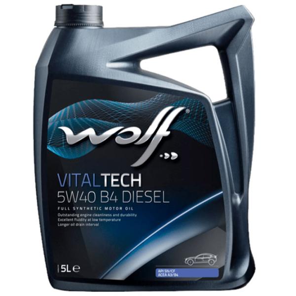 Ulei de motor Wolf 5W40 VitalTECH B4 DIESEL 5W-40 5 l sintetic photo 1