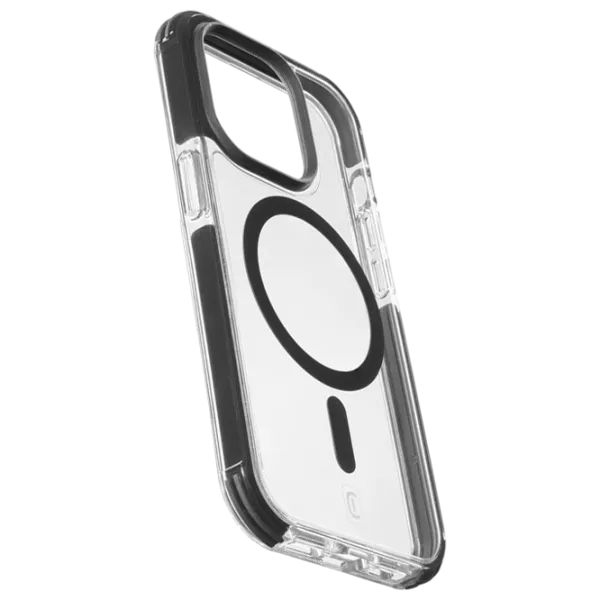 Husă pentru smartphone Apple iPhone 15 Pro Max Cellularline/ MagSafe Back/ TPU/ Transparent Black photo 1 Husă pentru smartphone Apple iPhone 15 Pro Max Cellularline/ MagSafe Back/ TPU/ Transparent Black photo 1