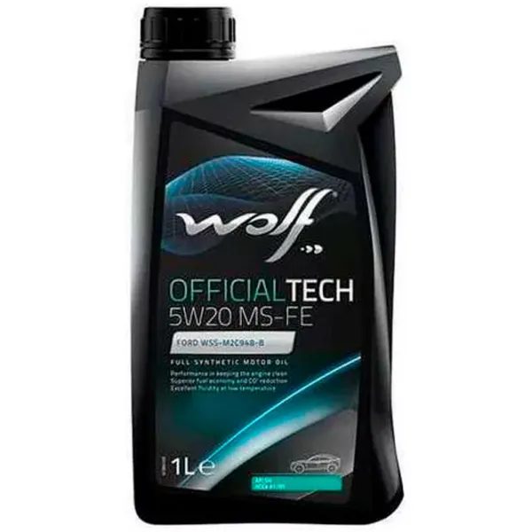 Моторное масло Wolf 5W20 OFFICIALTECH MS-FE 5W-20 1 л синтетическое photo 1 Моторное масло Wolf 5W20 OFFICIALTECH MS-FE 5W-20 1 л синтетическое photo 1