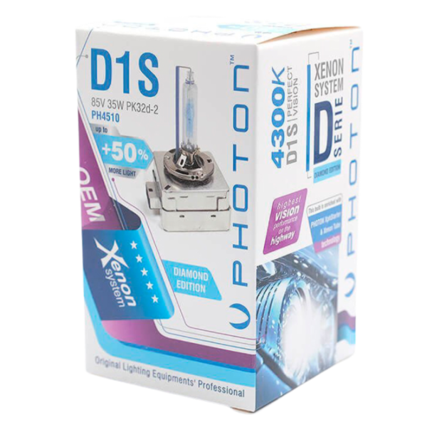 Автомобильная лампа Photon PH4510 +%50 More Light Ксенон/ D1S/ PK32d-2/ 35 Вт photo 1 Автомобильная лампа Photon PH4510 +%50 More Light Ксенон/ D1S/ PK32d-2/ 35 Вт photo 1