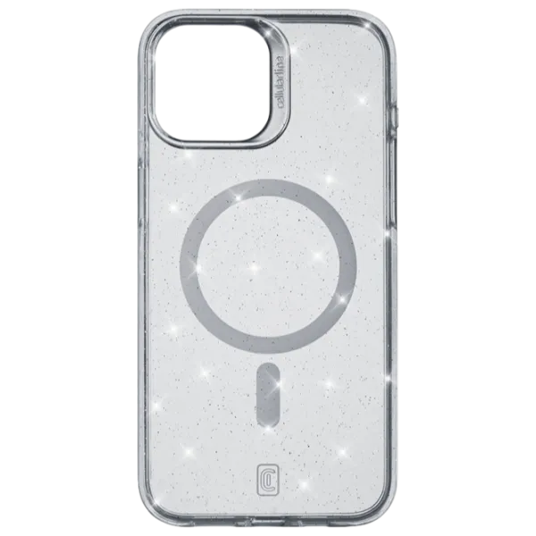 Чехол для смартфона Apple iPhone 15 Cellularline/ MagSafe Back/ TPU/ Glitter Прозрачный photo 1