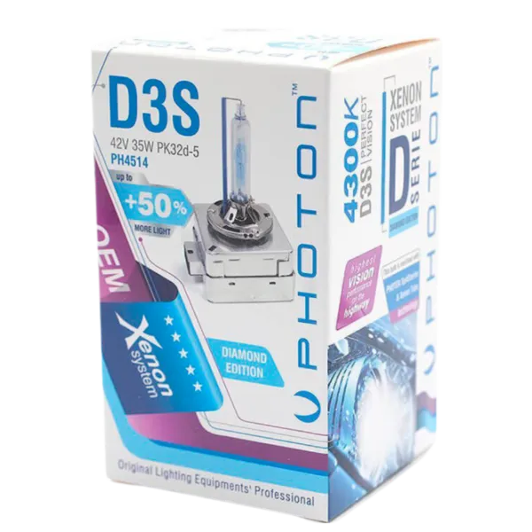 Автомобильная лампа Photon PH4514 +%50 More Light Ксенон/ D3S/ PK32d-2/ 35 Вт photo 1