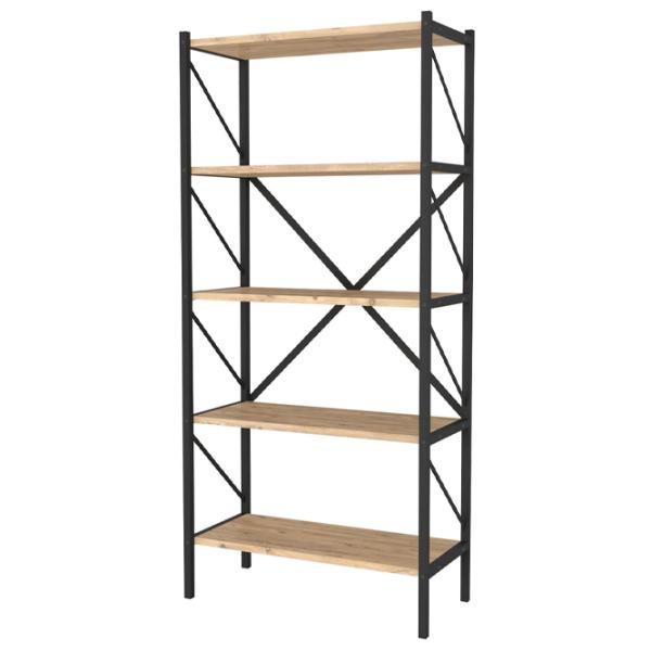 Стеллаж Fabulous 5 Shelves Metal 160см x 66см x 34см cm/ Металл/ Black photo 1