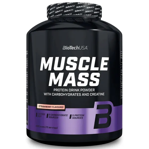 Gainer BioTechUSA Muscle Mass (5999076237920) 4000 g photo 1