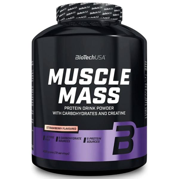Gainer BioTechUSA Muscle Mass (5999076237920) 4000 g photo 1