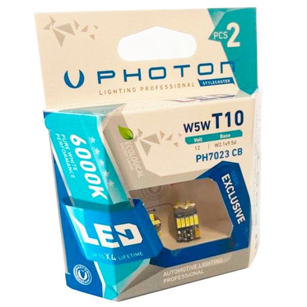 Автомобильная лампа Photon PH7023 CB светодиодная/ W5W/ W2.1x9.5d/ 5 Вт photo 1 Автомобильная лампа Photon PH7023 CB светодиодная/ W5W/ W2.1x9.5d/ 5 Вт photo 1