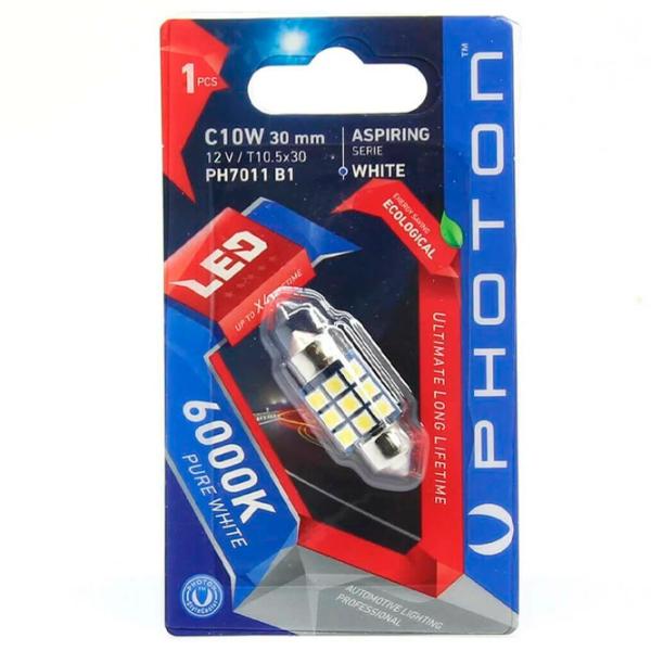 Lampă auto Photon PH7011 B1 LED/ C10W/ T10.5x30/ 10 W photo 1 Lampă auto Photon PH7011 B1 LED/ C10W/ T10.5x30/ 10 W photo 1