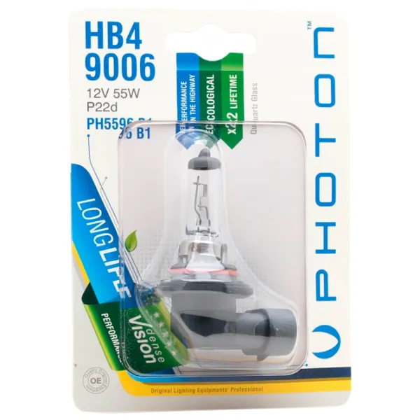 Lampă auto Photon PH5596 Standart Halogen/ 9006/ P22d/ 55 W photo 1 Lampă auto Photon PH5596 Standart Halogen/ 9006/ P22d/ 55 W photo 1