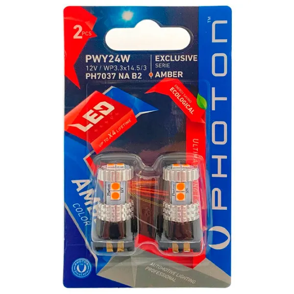 Lampă auto Photon PH7037 NA LED/ PWY24W/ WP3.3x14.5/ 3/ 24 W photo 1 Lampă auto Photon PH7037 NA LED/ PWY24W/ WP3.3x14.5/ 3/ 24 W photo 1