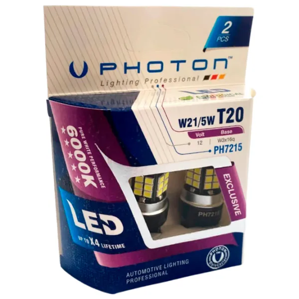 Lampă auto Photon PH7215 LED/ T20/ W3x16q/ 21 - 5 W photo 1 Lampă auto Photon PH7215 LED/ T20/ W3x16q/ 21 - 5 W photo 1