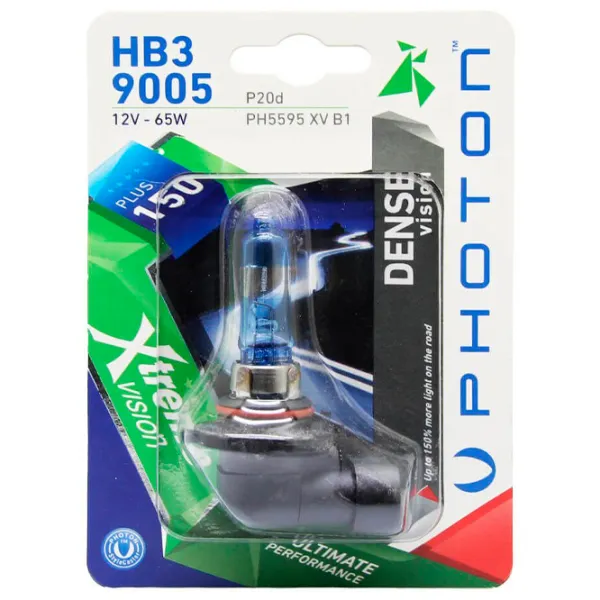 Автомобильная лампа Photon PH5595 XV +%150 Галоген/ 9005/ P20d/ 65 Вт photo 1