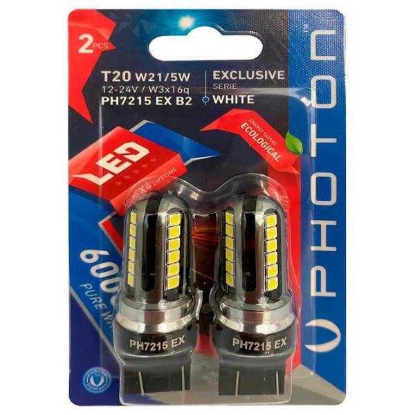 Автомобильная лампа Photon PH7215 EX светодиодная/ T20/ W3x16q/ 21 - 5 Вт photo 1