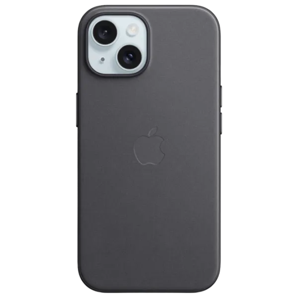 Husă pentru smartphone Apple iPhone 15 Plus Apple/ MagSafe Back/ FineWoven/ Black photo 1
