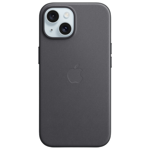 Husă pentru smartphone Apple iPhone 15 Plus Apple/ MagSafe Back/ FineWoven/ Black photo 1