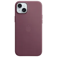 Husă pentru smartphone Apple iPhone 15 Plus Apple/ MagSafe Back/ FineWoven/ Mulberry Cherry
