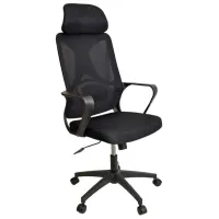 Офисное кресло DecoPrim F-20141 B Акриловая сетка/ Черный