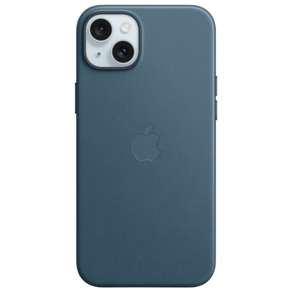 Husă pentru smartphone Apple iPhone 15 Plus Apple/ MagSafe Back/ FineWoven/ Pacific Blue photo 1