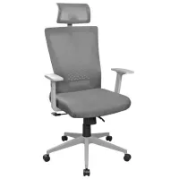 Fotoliu de birou DecoPrim Cooper Plasă acrilică/ Gray