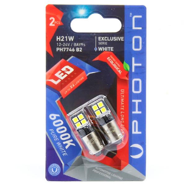 Lampă auto Photon PH7746 B2 LED/ H21W/ BAY9s/ 21 W photo 1 Lampă auto Photon PH7746 B2 LED/ H21W/ BAY9s/ 21 W photo 1