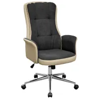 Fotoliu de birou DecoPrim Frodo Stofă, ECO piele/ Gray