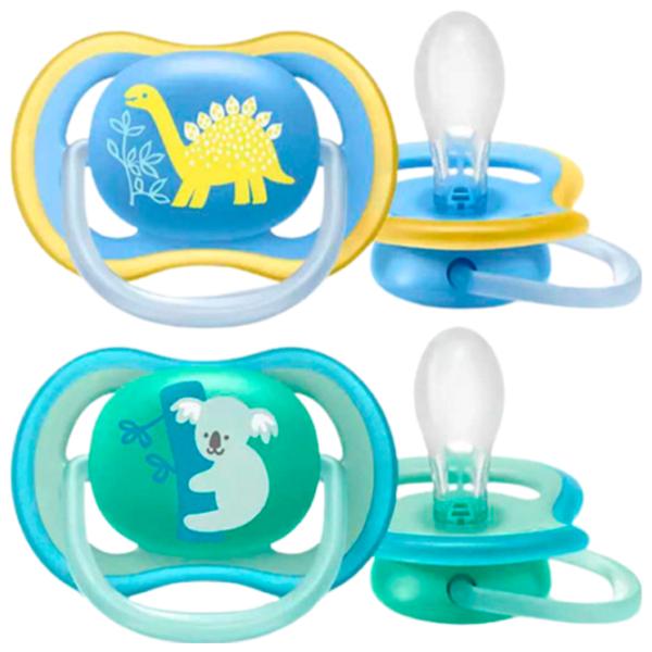 Соска круглая Philips Avent Ultra Air SCF349/ 11 для мальчиков/ 18 месяцев -/ Силикон/ Разноцветный photo 1