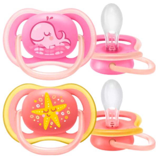 Соска круглая Philips Avent Ultra Air SCF085/ 04 для девочек/ 6 месяцев - 18 месяцев/ Силикон/ Разноцветный photo 1