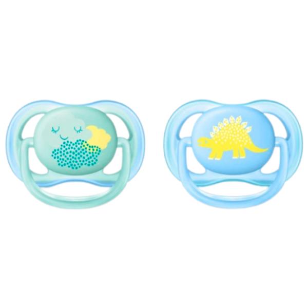Соска круглая Philips Avent Ultra Air SCF344/ 20 для мальчиков/ 0 месяцев - 6 месяцев/ Силикон/ Синий photo 1