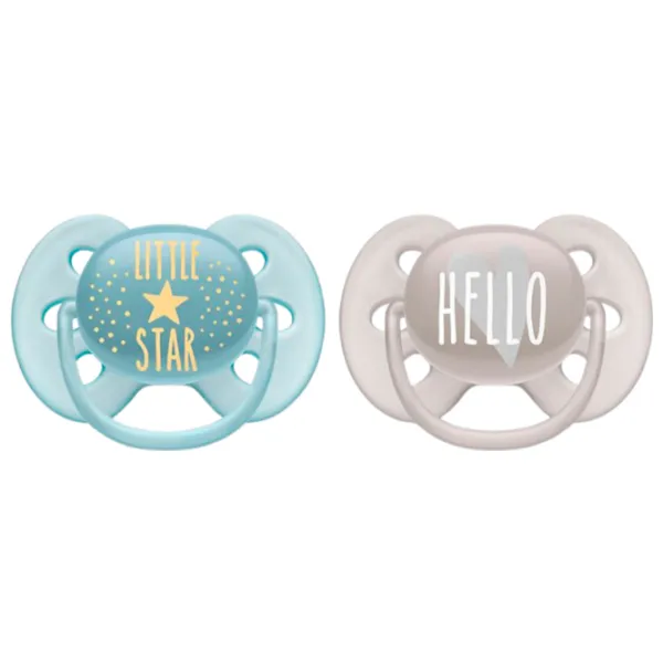Соска ортодонтическая Philips Avent Ultra Soft SCF223/ 01 для мальчиков/ 6 месяцев - 18 месяцев/ Силикон/ Синий photo 1