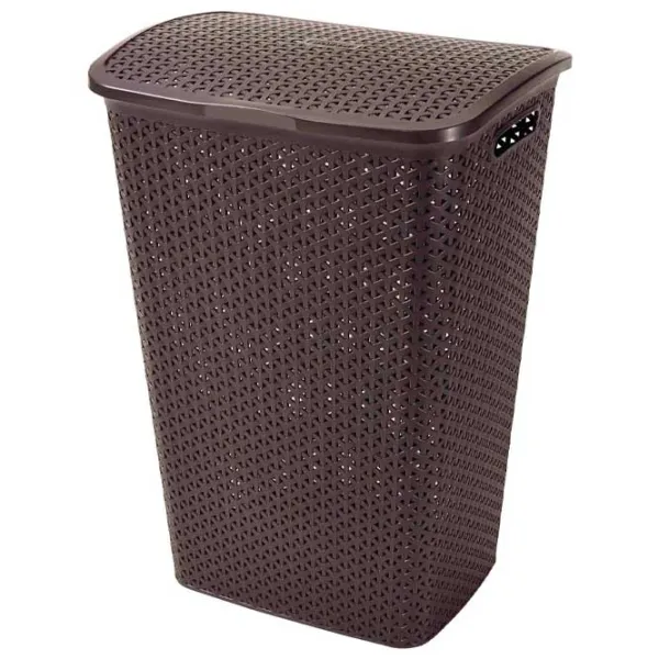 Coș pentru rufe Curver My Style 55 l/ Plastic/ Dark Brown photo 1