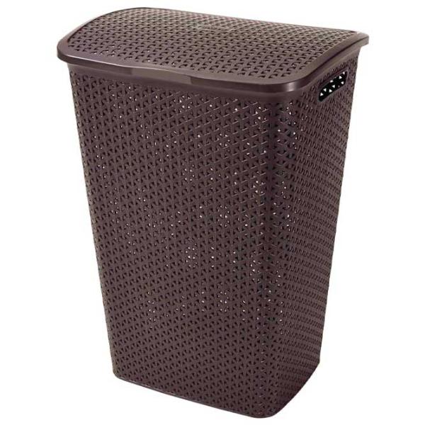 Coș pentru rufe Curver My Style 55 l/ Plastic/ Dark Brown photo 1