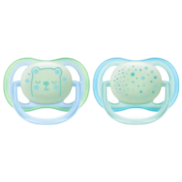 Соска ортодонтическая Philips Avent Ultra Air Night SCF376/ 11 для мальчиков/ 0 месяцев - 6 месяцев/ Силикон/ Зелёный photo 1 Соска ортодонтическая Philips Avent Ultra Air Night SCF376/ 11 для мальчиков/ 0 месяцев - 6 месяцев/ Силикон/ Зелёный photo 1