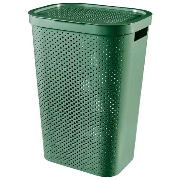 Coș pentru rufe Curver Infinity Recycled 60 l/ Plastic/ Green photo 1