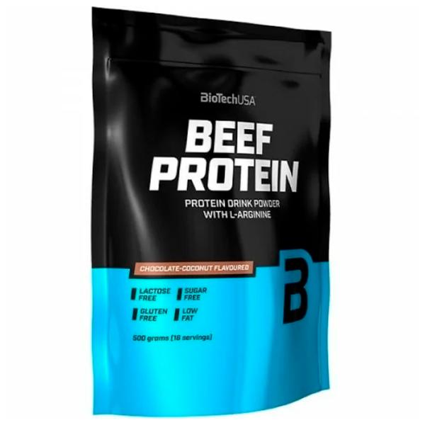Proteină BioTechUSA Beef Protein 500 g (5999076223787 ) praf/ Ciocolată, Cocos photo 1