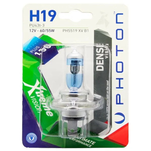 Lampă auto Photon PH5519 XV +%150 Halogen/ H19/ PU43t-3/ 60 - 55 W photo 1 Lampă auto Photon PH5519 XV +%150 Halogen/ H19/ PU43t-3/ 60 - 55 W photo 1