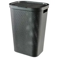 Coș pentru rufe Curver Infinity Recycled 60 l/ Plastic/ Anthracite