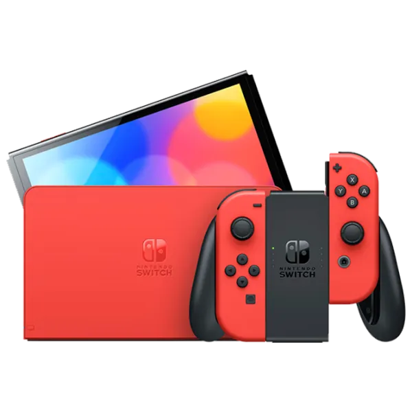 Nintendo Switch Oled Model Mario Edition Red photo 1