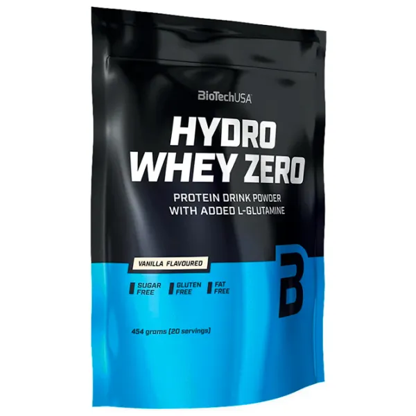 Proteină BioTechUSA Hydro Whey Zero 454 gr (5999076220168) praf/ Vanilie photo 1