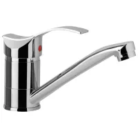 Baterie pentru bucătărie Sanitec SN 0002 mono comandă/ pivotantă/ Oțel inoxidabil/ Silver